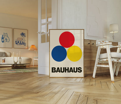Bauhaus Primary Colors Poster