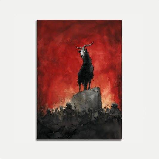 Demonic Goat Ritual Poster