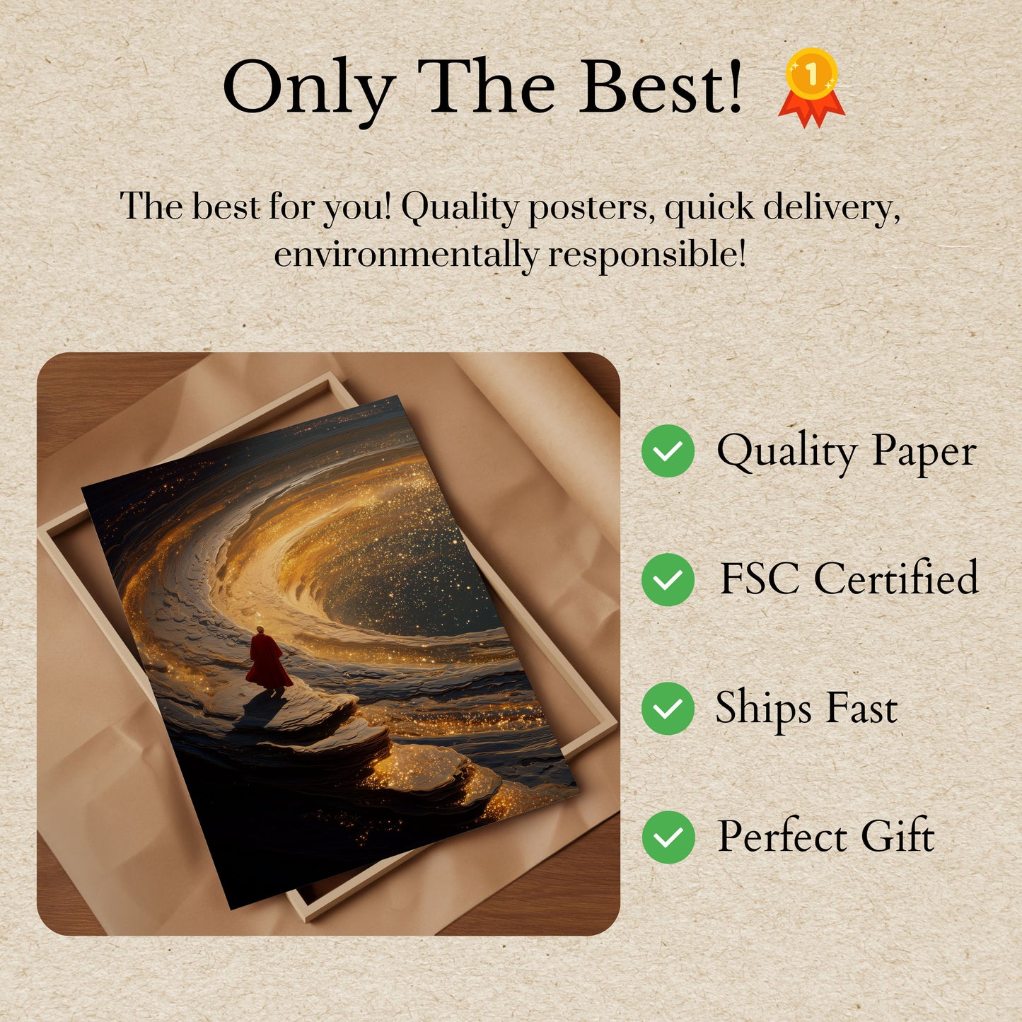 Plakat Kosmicznej Podróży do Złotej Przepaści