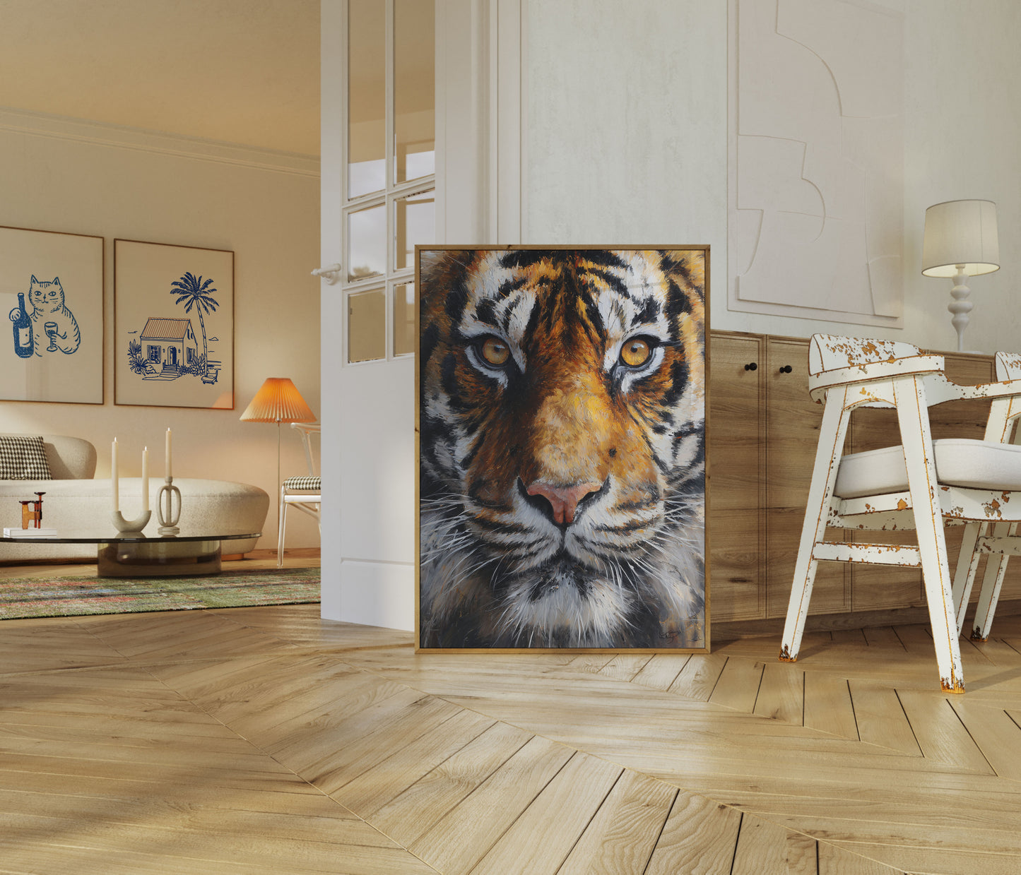 Tiger Face Close-Up Poster