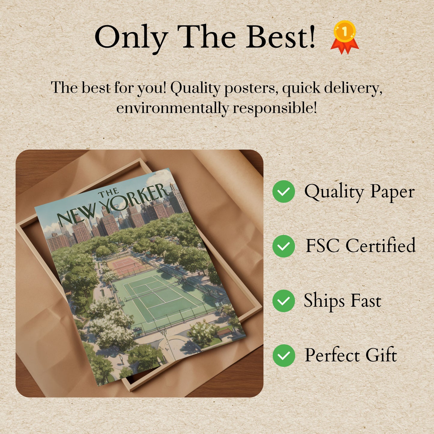 Urban Tennis Central Park Poster