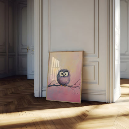 Dunet Ugle på Gren Plakat