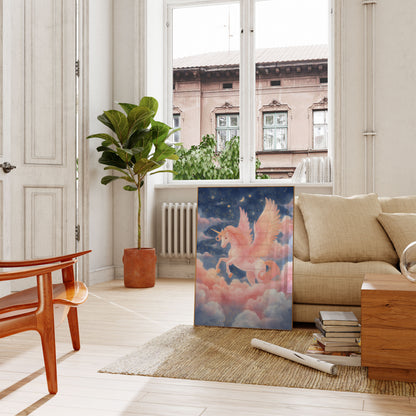 Poster dell'Unicorno Notte Stellata