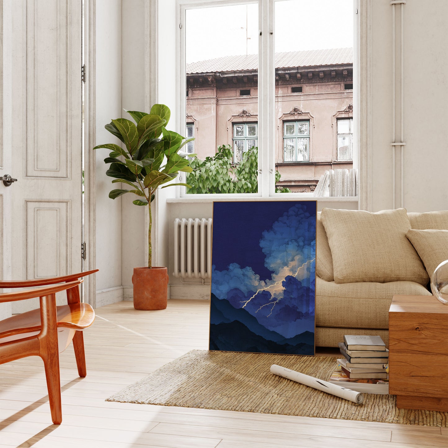 Gewitter-Nacht-Himmel-Poster