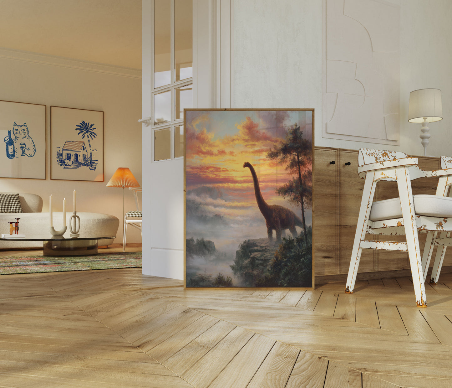 Póster de Brachiosaurus Sunset Majesty