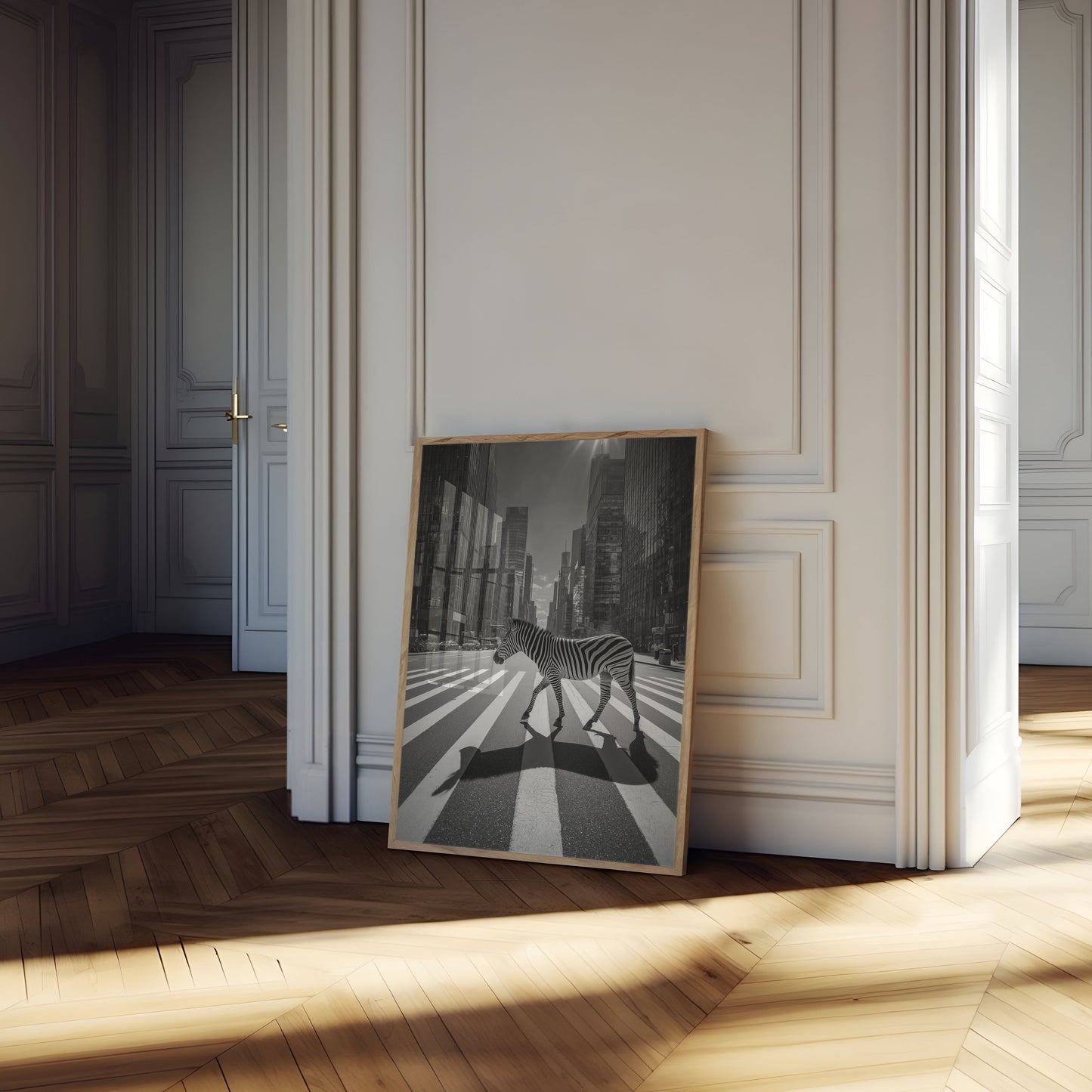 Urban Zebra Street Crossing Poster