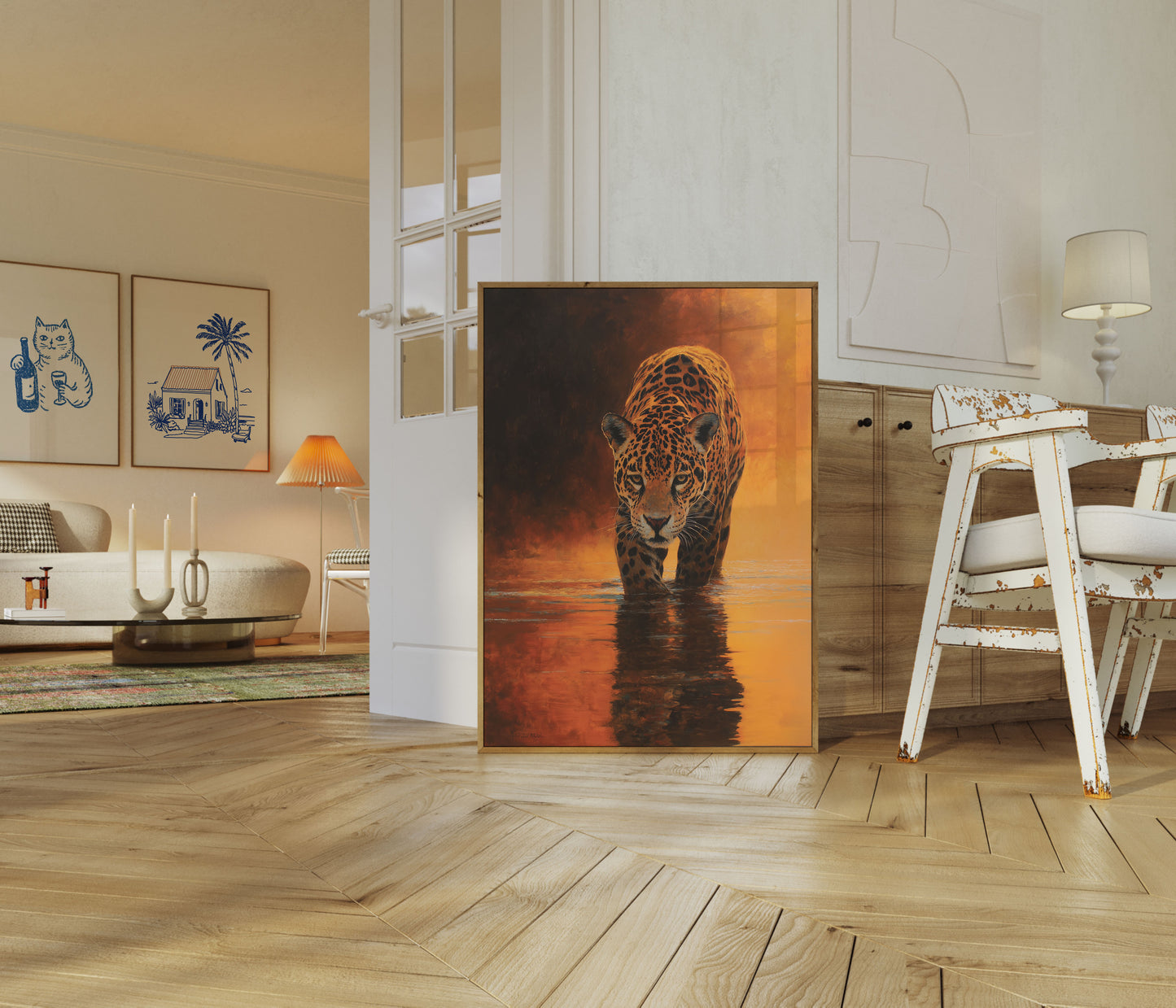 Affiche Jaguar dans les Eaux Dorées