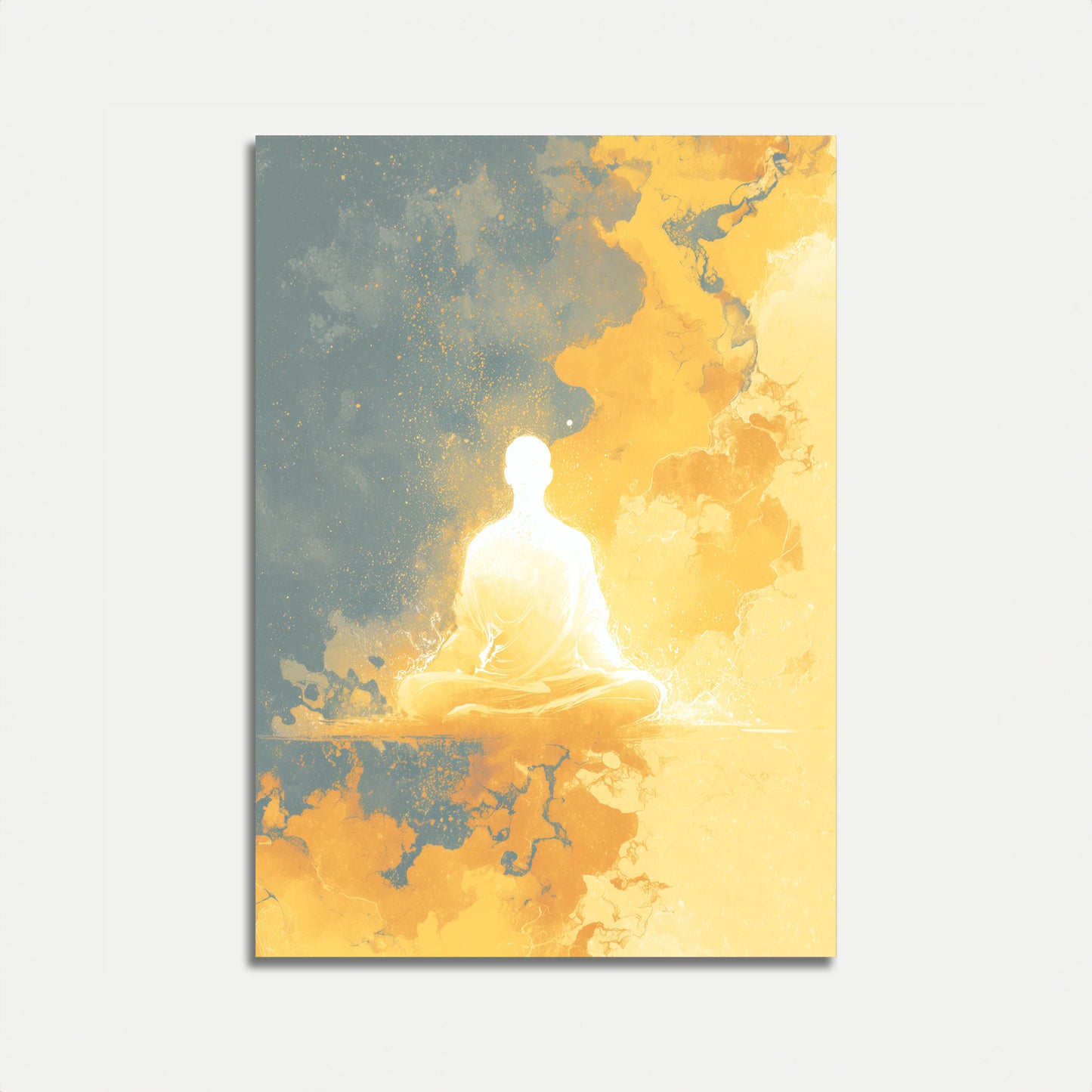 Póster de iluminación de meditación etérea