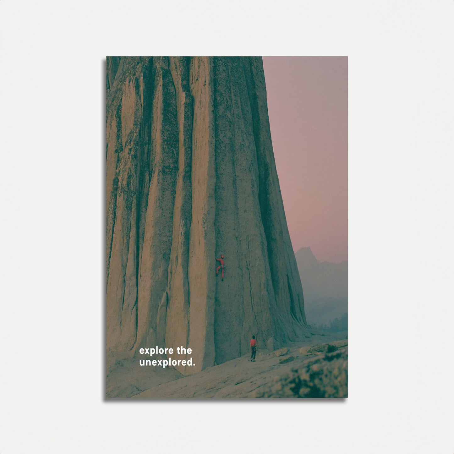 Poster Avventura Arrampicata su Roccia