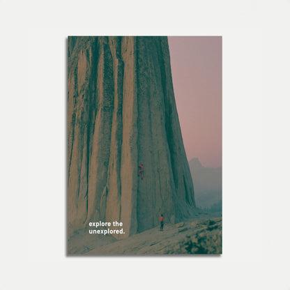 Poster Avventura Arrampicata su Roccia
