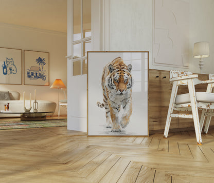 Majestic Bengal Tiger Walking Poster