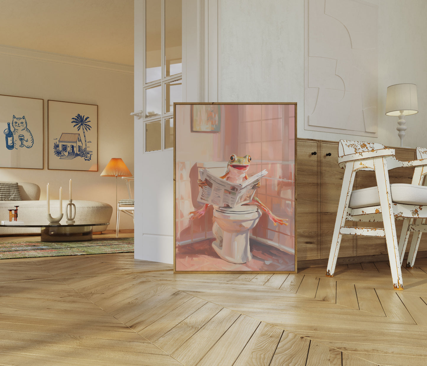 Pôster de Sapo Lendo Jornal