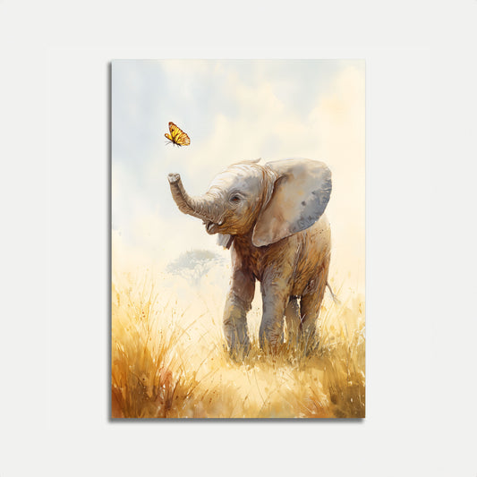 Plakát Mladý Slon a Motýl