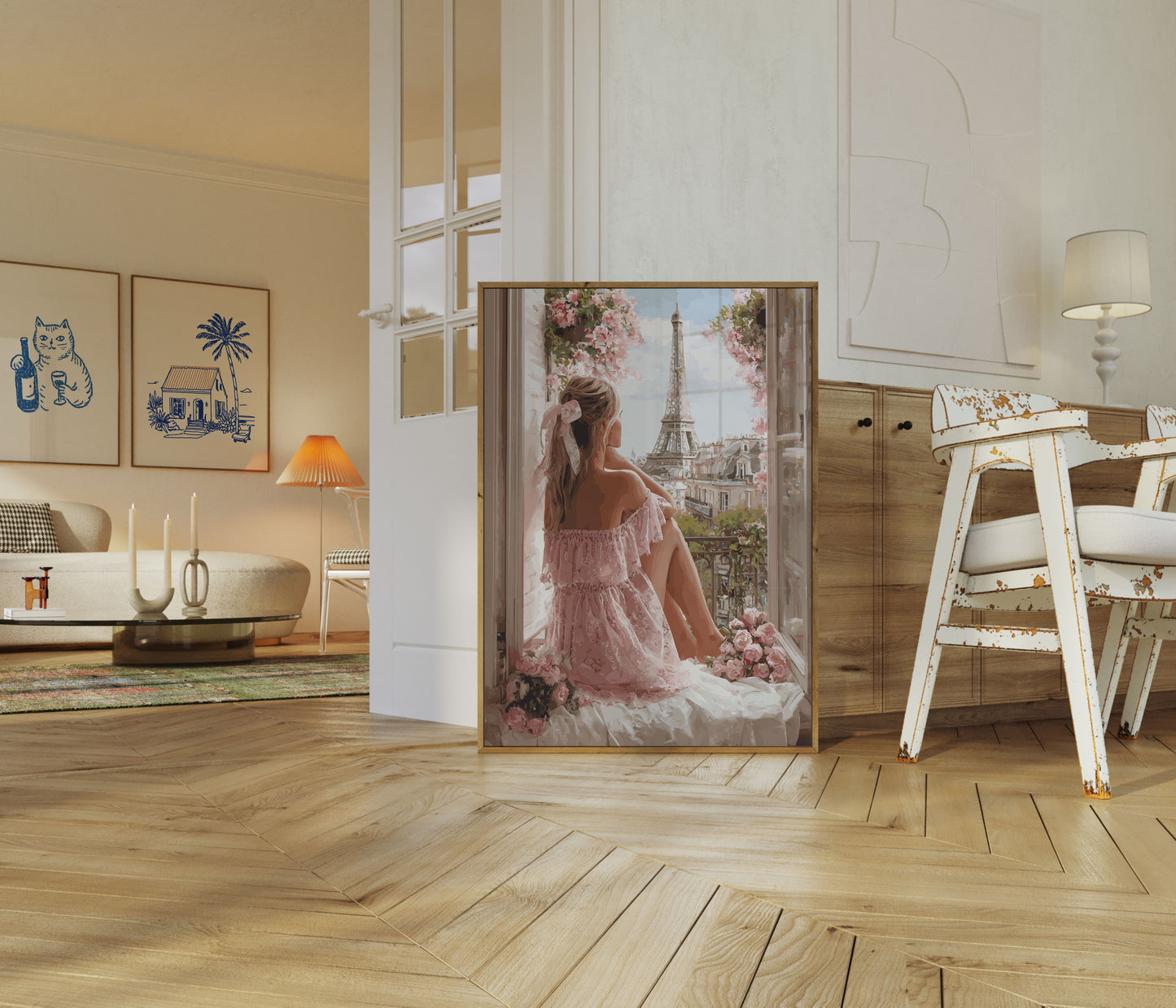 Paris Drøm Balkong Plakat