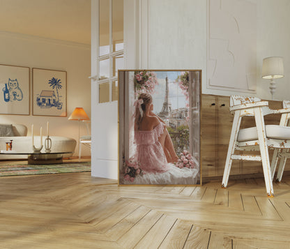 Paris Drøm Balkong Plakat