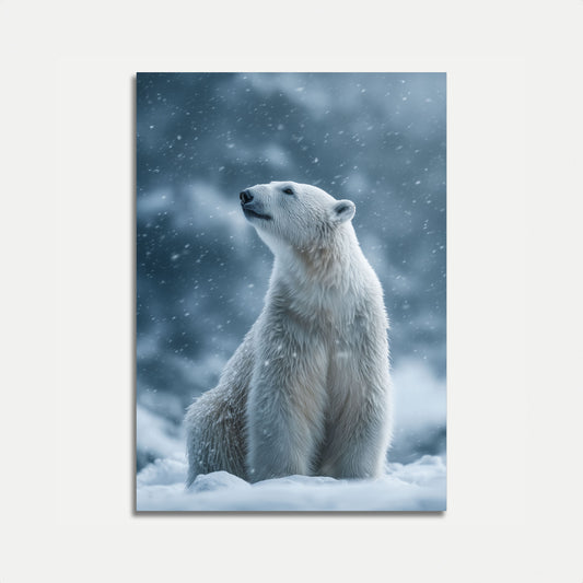 Póster majestuoso del guardián del Ártico