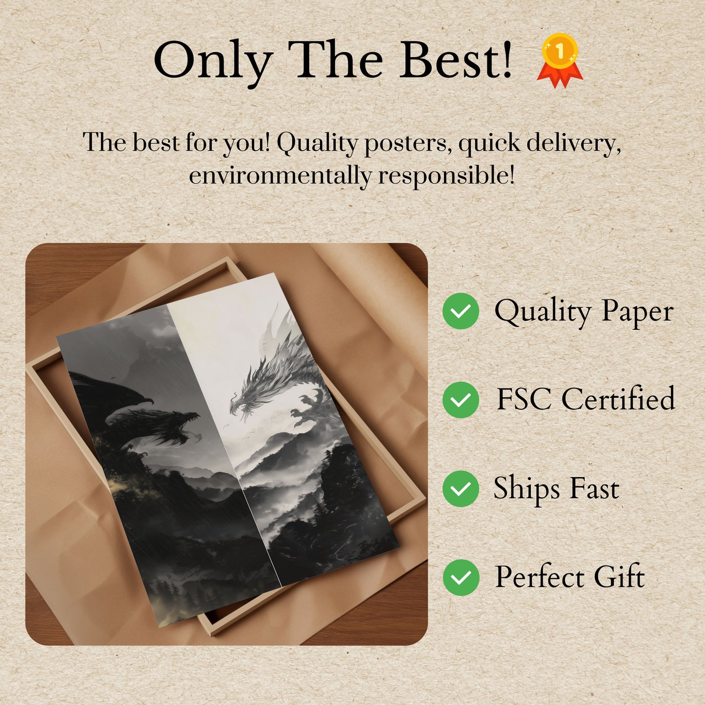 Póster de Dragones de Luz y Sombra