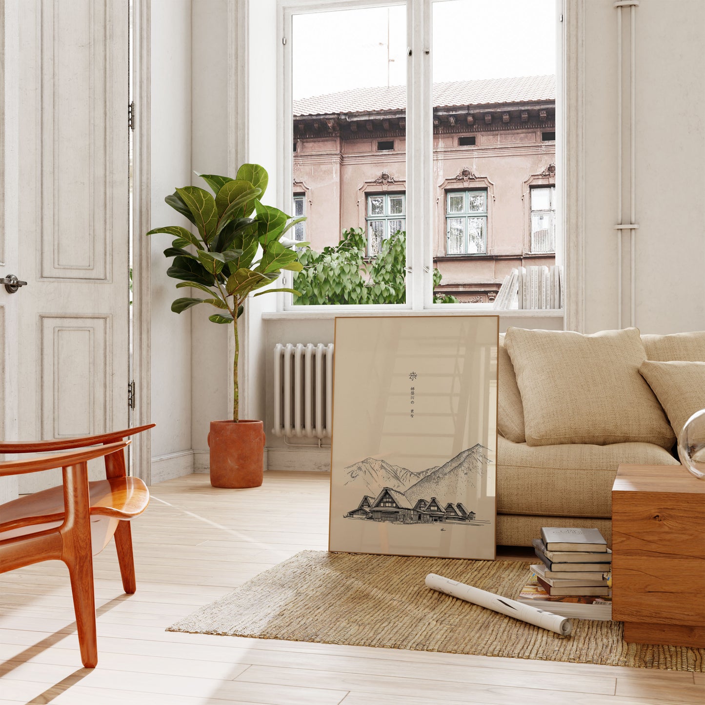 Shirakawa-go Mountain Village Poster