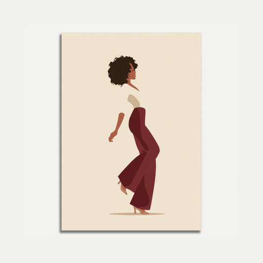Elegant Dancing Curves Poster