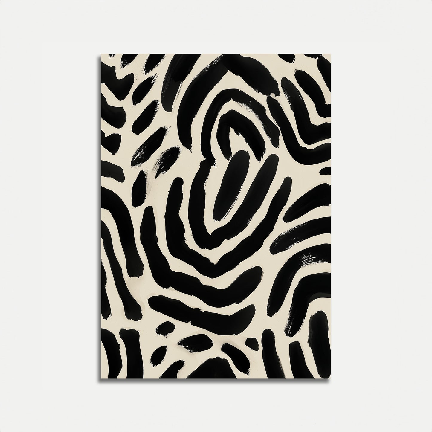 Zebra Stripes Abstract Poster