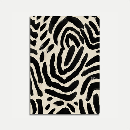 Zebra Stripes Abstract Poster