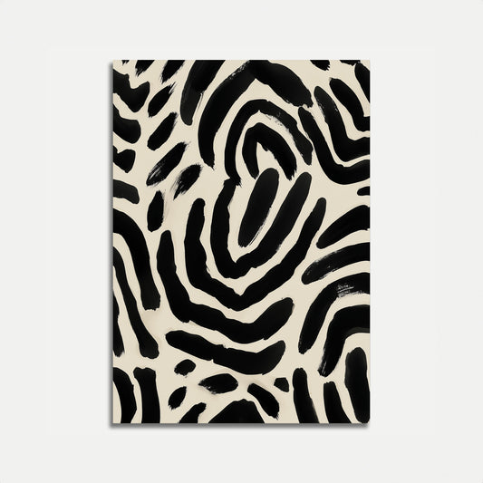 Zebra Stripes Abstract Poster