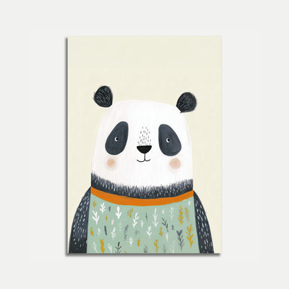 Cute Panda Friends Poster