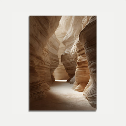 Sandstone Canyon Waves Poster