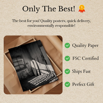 Surfboards i Kystelys Plakat