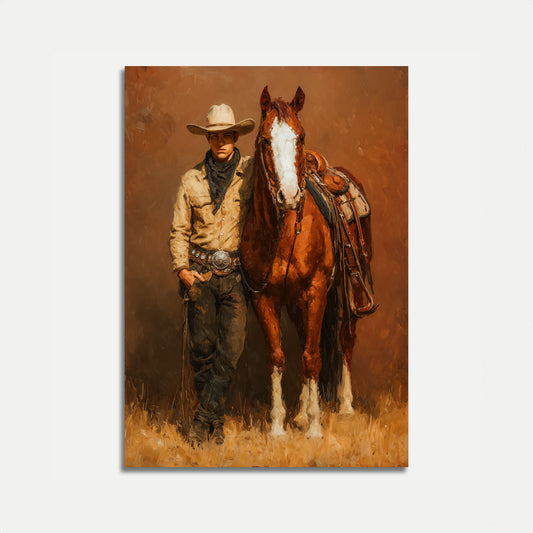 Einsamer Cowboy Begleiter Poster