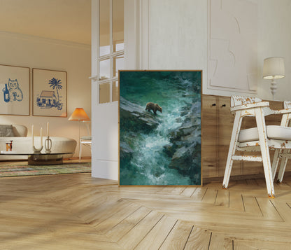 Björn vid Bergsbäck Affisch