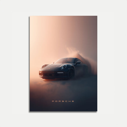 Elegance in Motion Porsche Poster