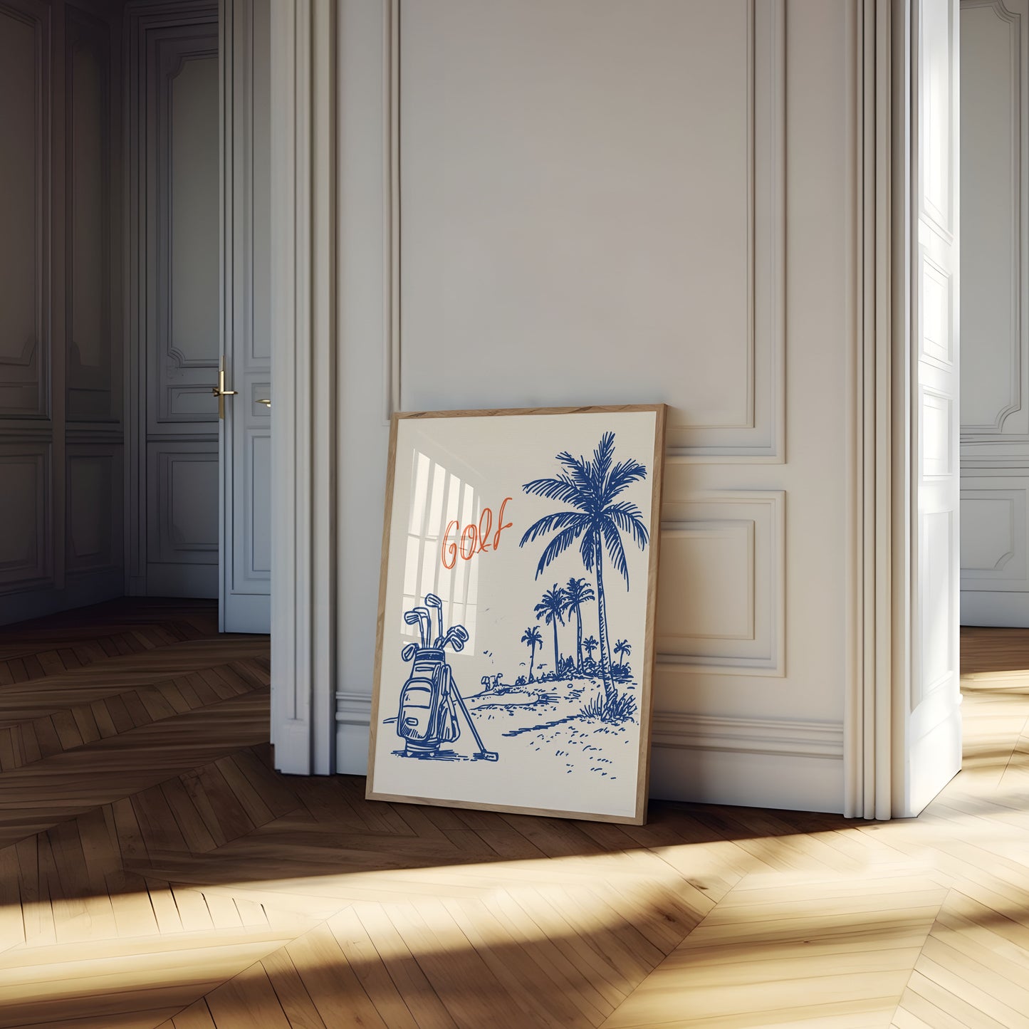 Tropical Golf Course Poster