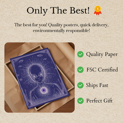 Cosmic Alien Consciousness Poster