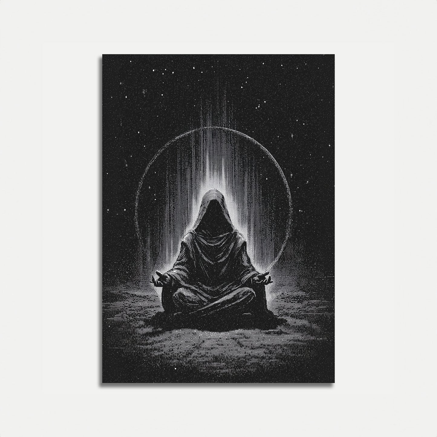 Cosmic Meditation in Starlight Poster