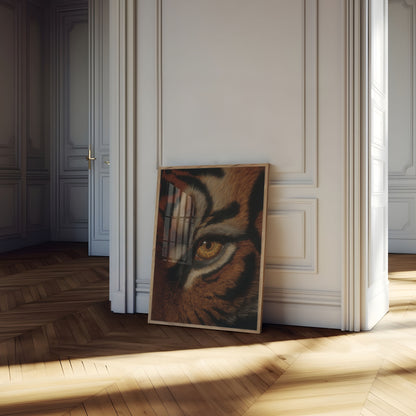 Tiger Close-Up Portrait Poster