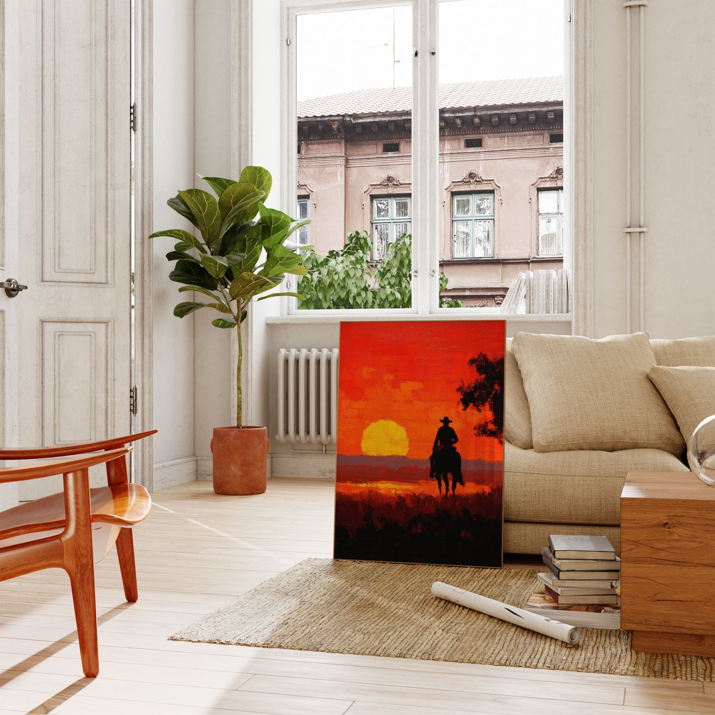 Sunset Rider Western Poster