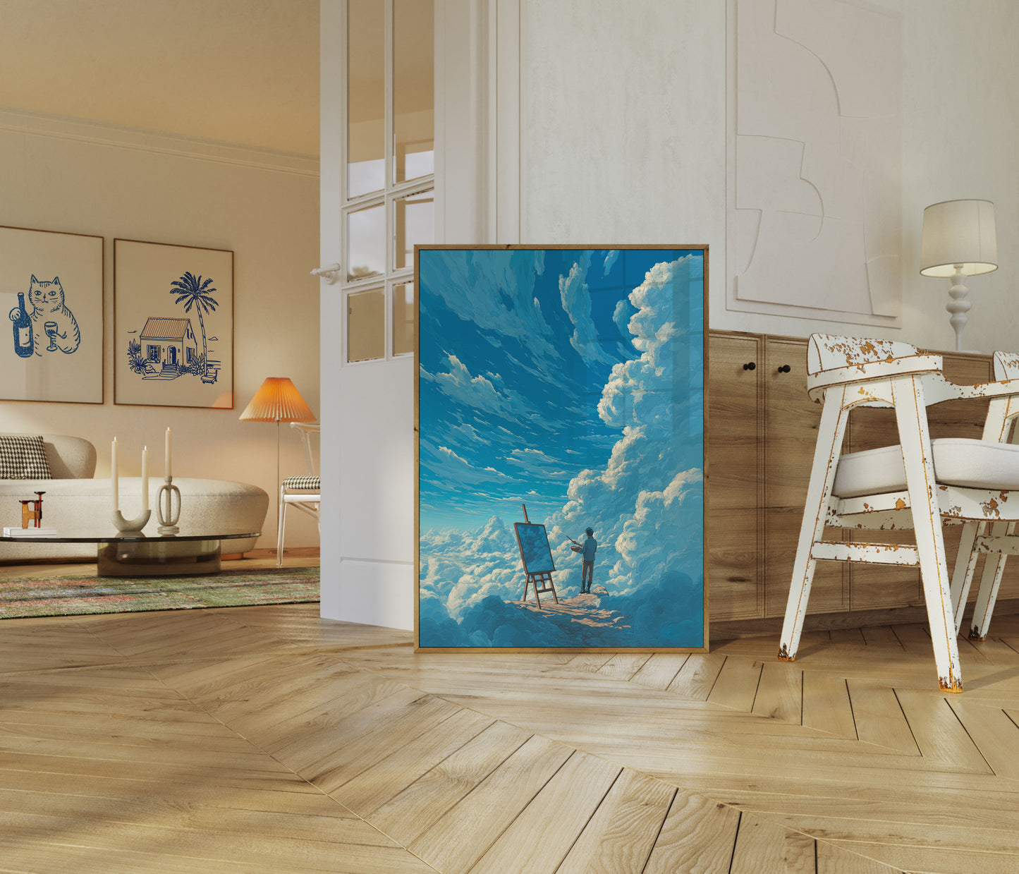 Clouds Artist Sky Painting Poster
