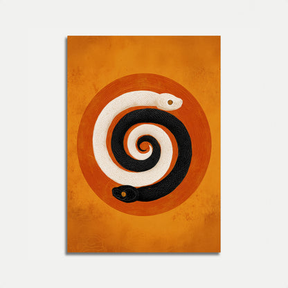 Hypnotisierendes Spiralschlangen-Poster