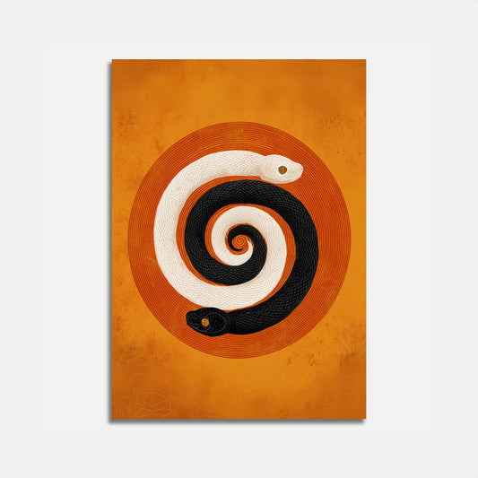 Pôster da Cobra Espiral Hipnotizante
