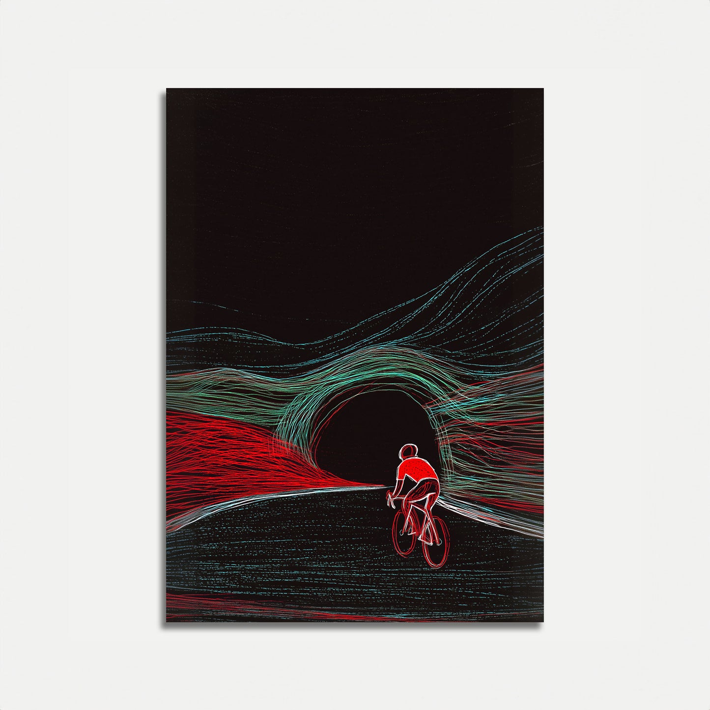 Hastighed af Bevægelse Cykling Plakat