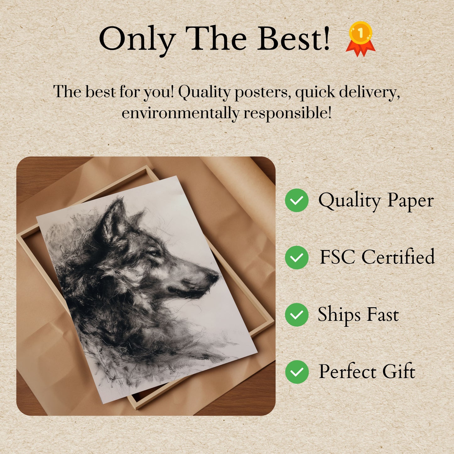 Wild Spirit Wolf Poster