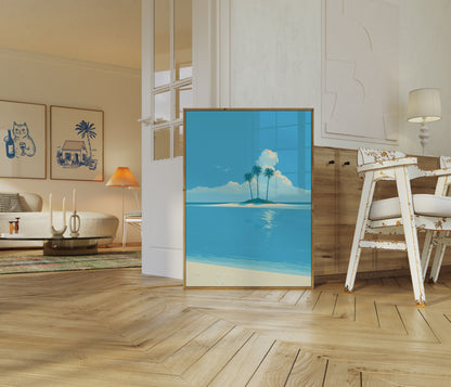Tropical Island Paradise Poster