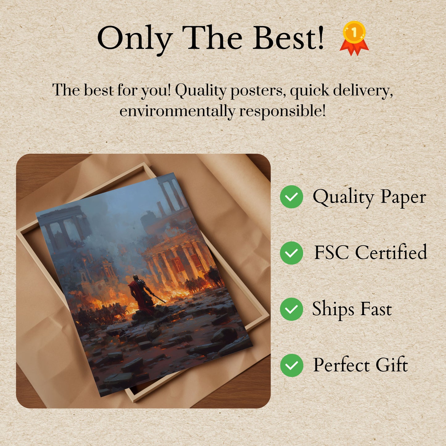 Roman Warrior's Last Stand Poster