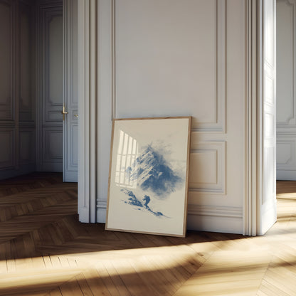 Solitary Mountain Climber Poster