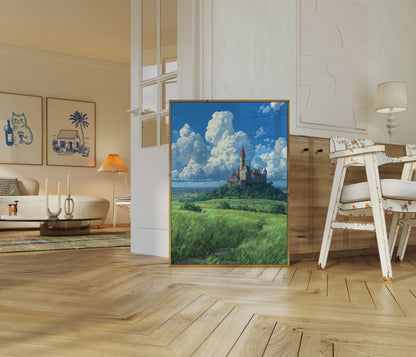 Enchanted Hilltop Castle Poster
