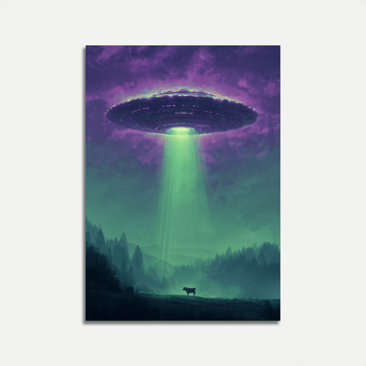 Udenomjordisk Bortførelse Ko Plakat