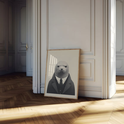 Distinguished Seal in Suit Poster
