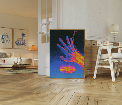 Thermal Energy Hand Poster