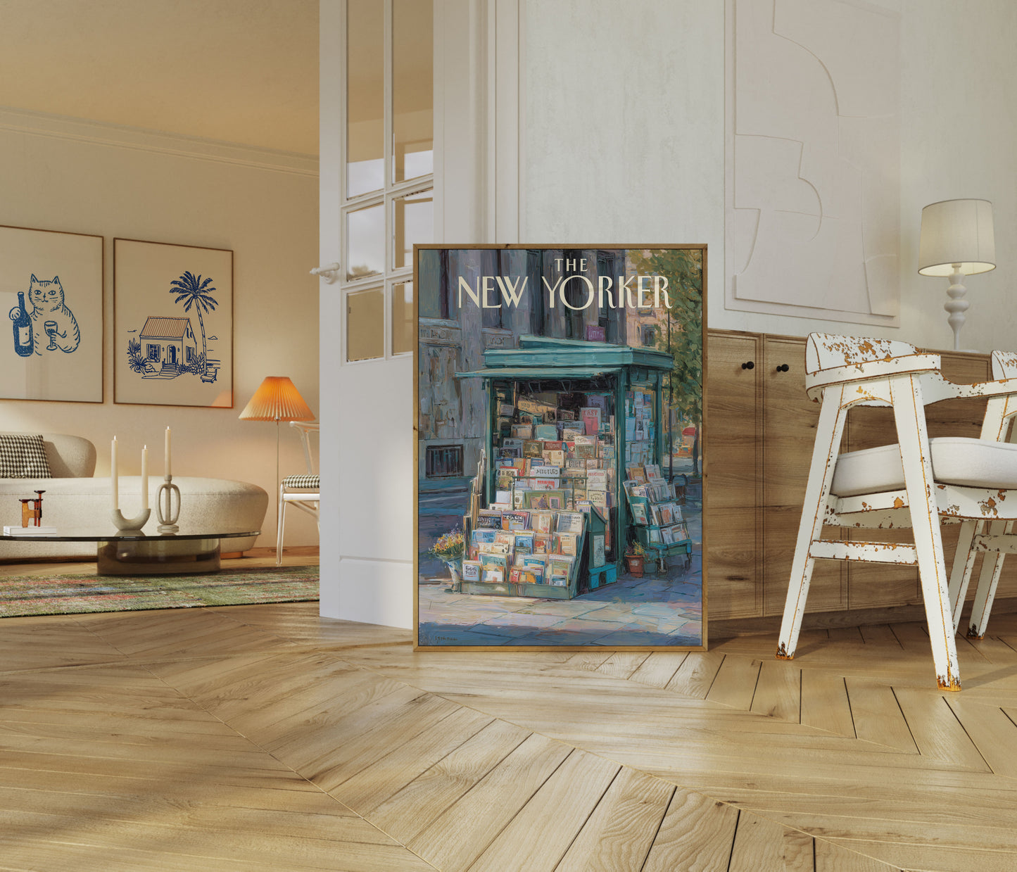 Vintage New York Newsstand Poster